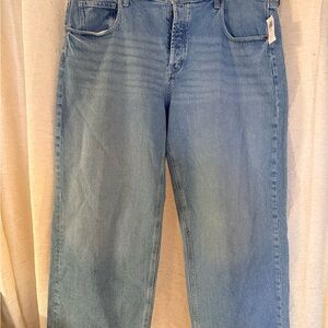 Old Navy Mid Rise Slouchy Wide Leg Jeans
